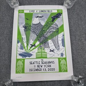 Ames Bros Seattle Seahawks Gameday Poster vs New York 2020 122/315